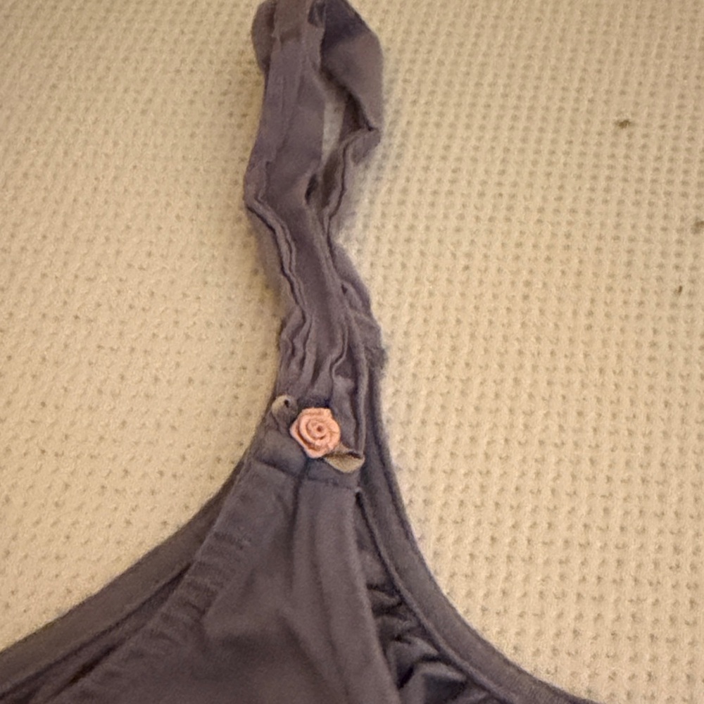 POPFLEX Slate Gray Button-Front Cami Tank - Picture 4 of 5